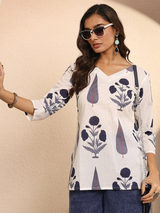 Indigo Leaf Silhouette